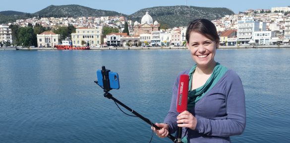 Sandra Sperber Mobile Reporting Flüchtlingskrise Lesbos